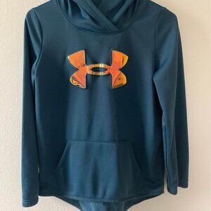 NWOT Girl’s Sz L Under Armour Sweatshirt Beautiful Blue Color
